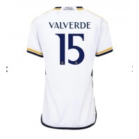 Dres Real Madrid Federico Valverde #15 Domáci pre Ženy 2023-24 Krátky Rukáv